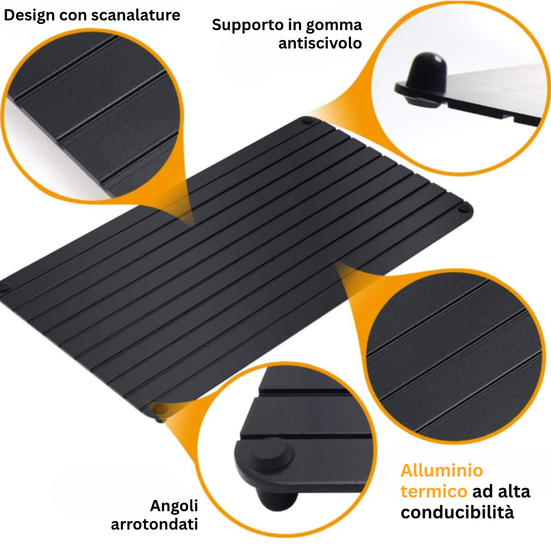 Vassoio scongelante per carne