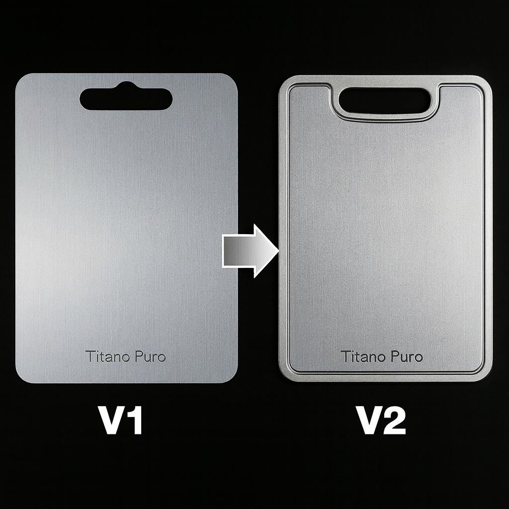Titanio Puro - Tagliere in Titanio V2
