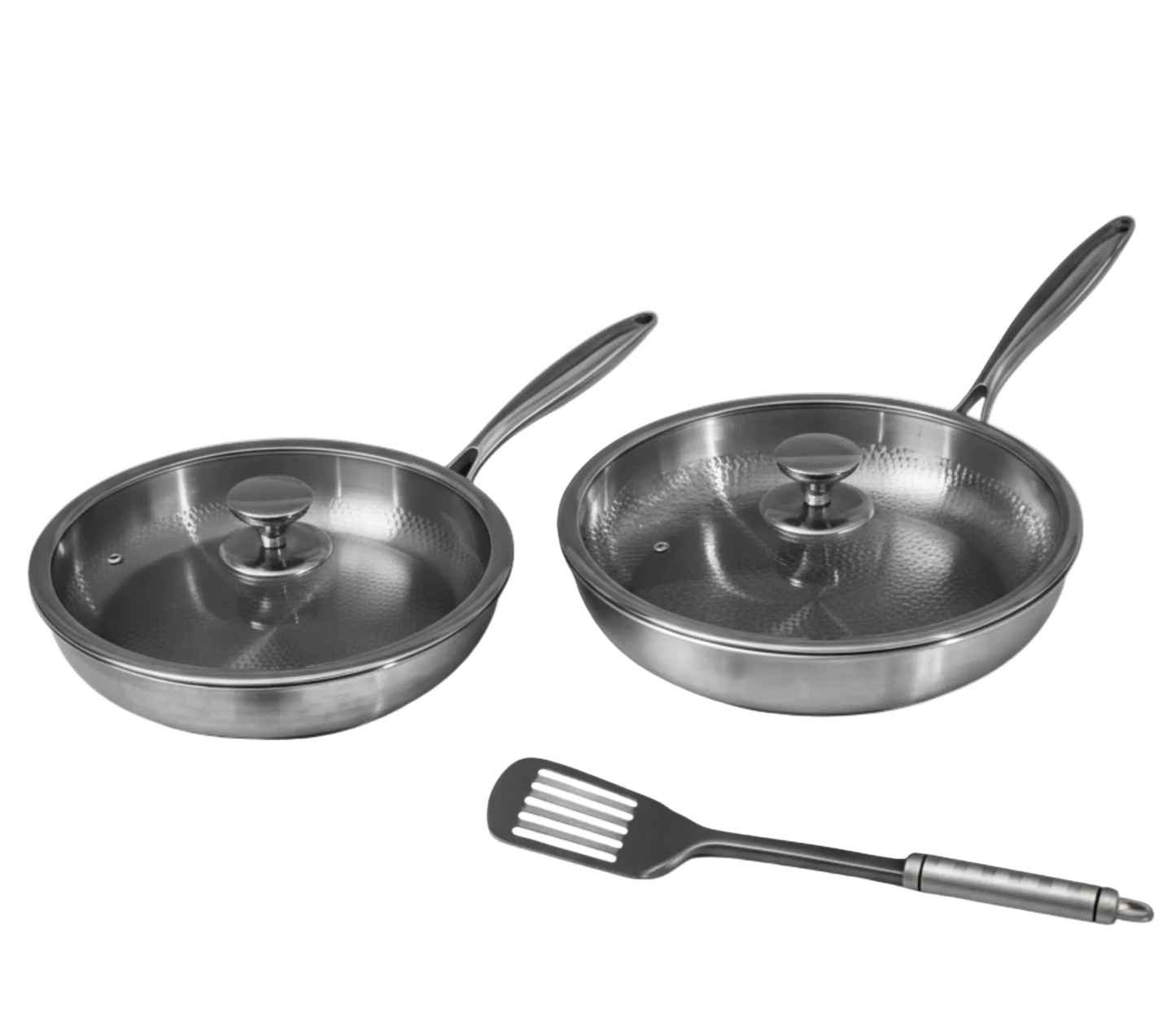 Set Duo di Padelle Classiche in Titanio