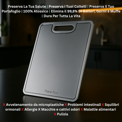 Titanio Puro - Tagliere in Titanio V2