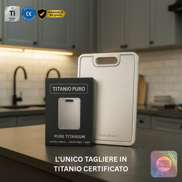Titanio Puro - Tagliere in Titanio V2